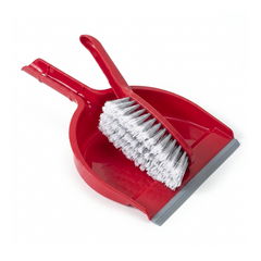 Small Dust/Pan Brush Set — Red
