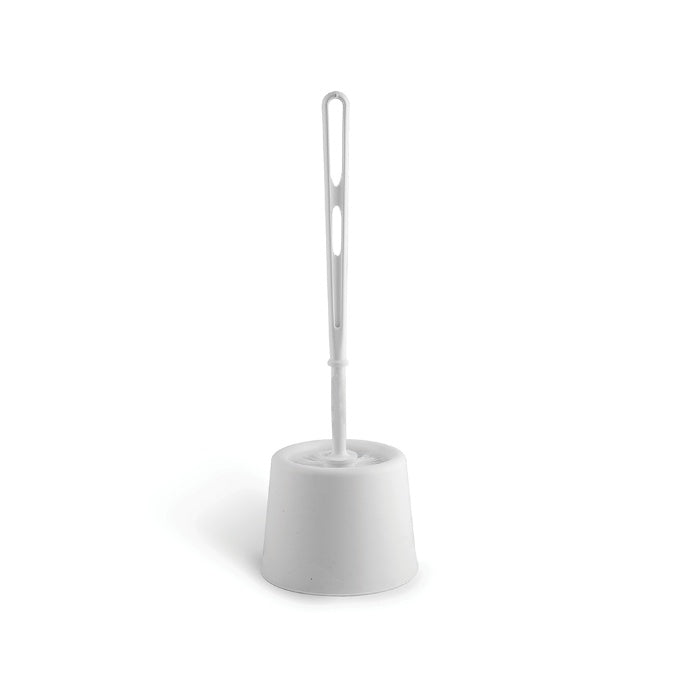 Toilet Brush & Bowl Set White