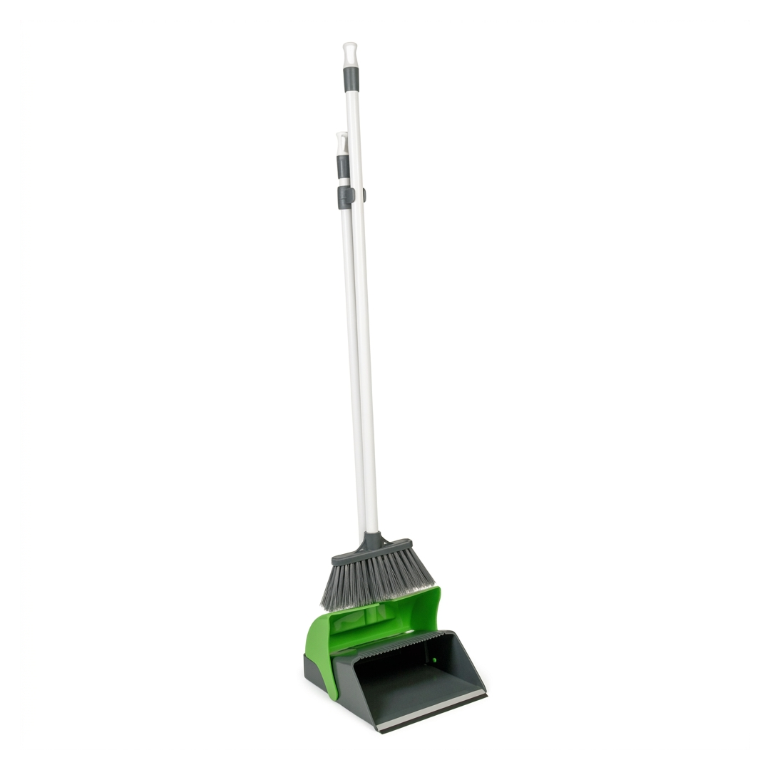 Modren Lobby Dustpan Set — Green