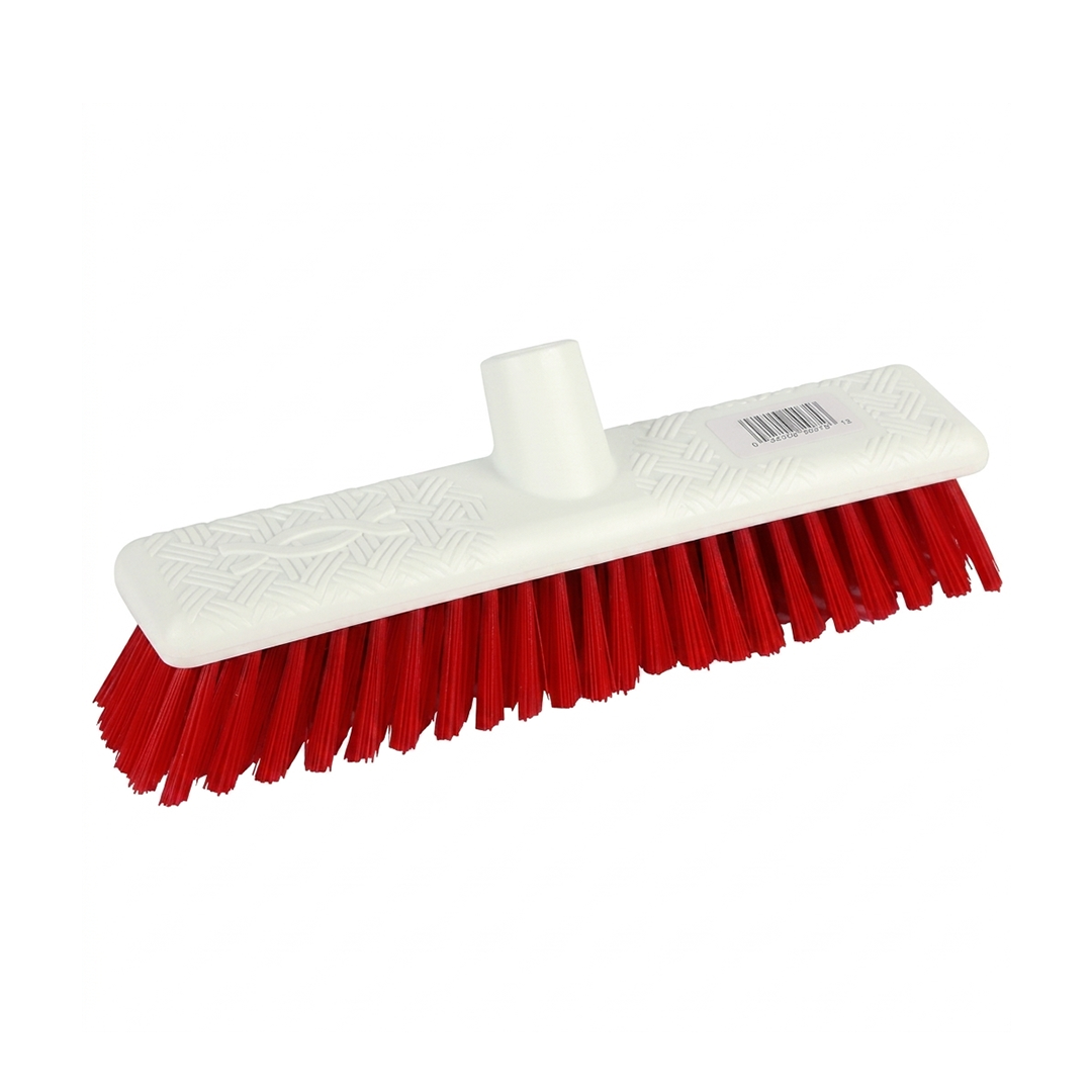 Economy 12" Soft Bristle Brush — Red
