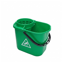 Socket Mop Bucket Green — 12 Ltr